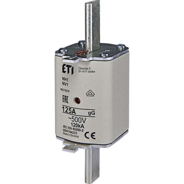 Eti-Polam Wkładka bezpiecznikowa NH1 gG 63A/500V 004184220 9642518 5904722945807
