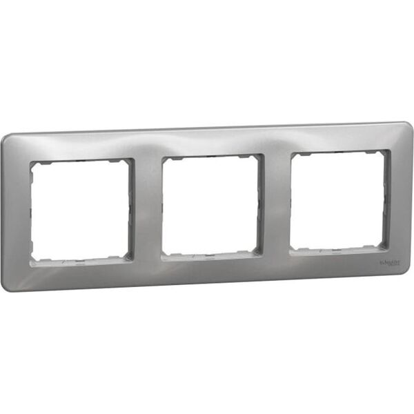 Schneider Electric Sedna Design, Ramka 3-krotna, srebrne aluminium 9642555 3606481482556