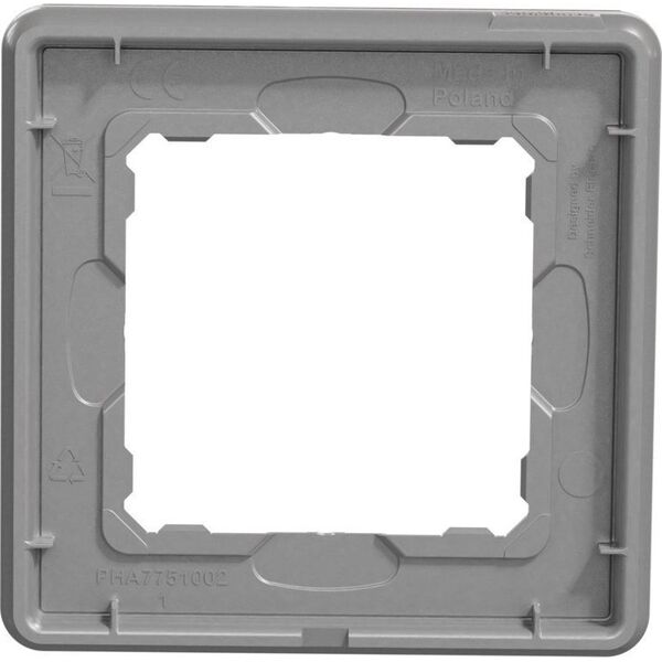 Schneider Electric Sedna Elements, Ramka 1-krotna, szkło białe 9642563 3606481482747