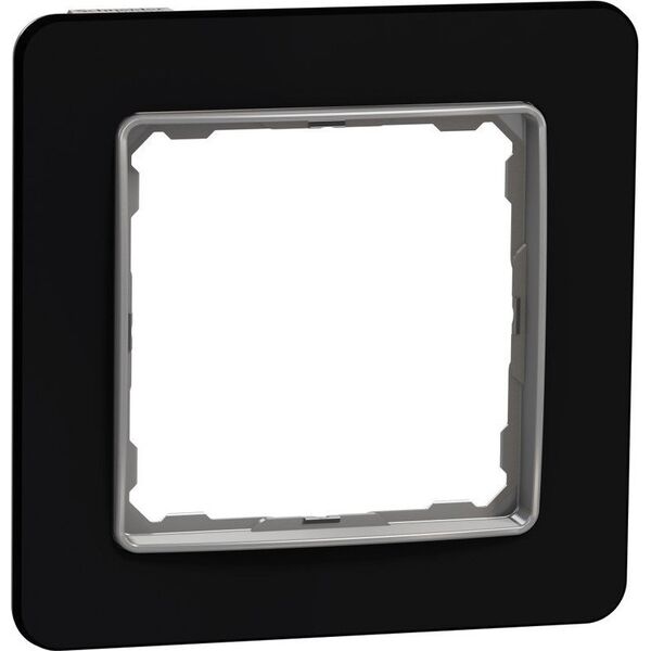 Schneider Electric Sedna Elements, Ramka 1-krotna, szkło czarne 9642564 3606481482822