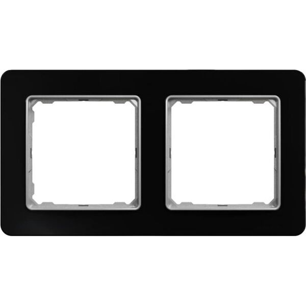 Schneider Electric Sedna Elements, Ramka 2-krotna, szkło czarne 9642570 3606481482839