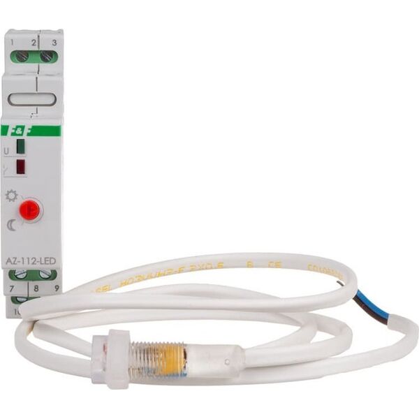 F&F Automat zmierzchowy z zewnętrzną sondą przekaźnik InRush16 A (160 A/20 ms) AZ-112-LED 9643511 5902431673523