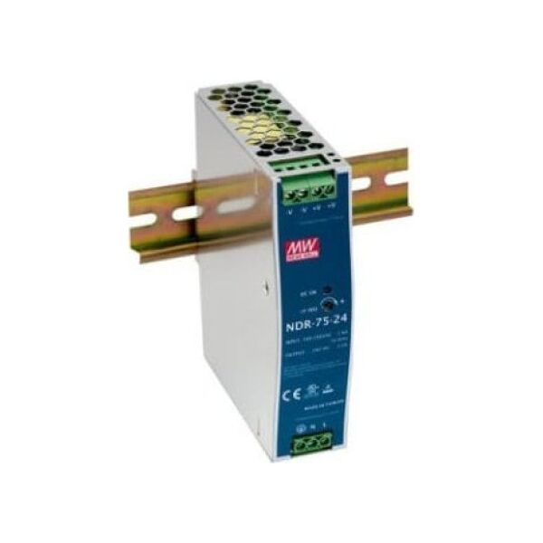 Mean Well Zasilacz impulsowy AC/DC na szynę DIN 480W 90-264VAC Uwyj 24VDC 20A PFC aktywne NDR-480-24 9643534 5902887089855