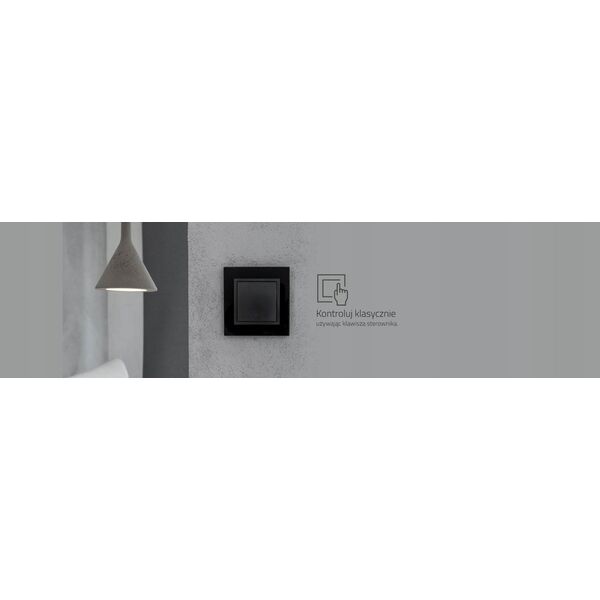 Kontakt-Simon Simon 54 GO Sterownik przyciskowy do obsługi rolet sterowany smartfonem WiFi 2x5A 230V (moduł) czarny mat DEZ1W.01/49 9643868 5902787875091