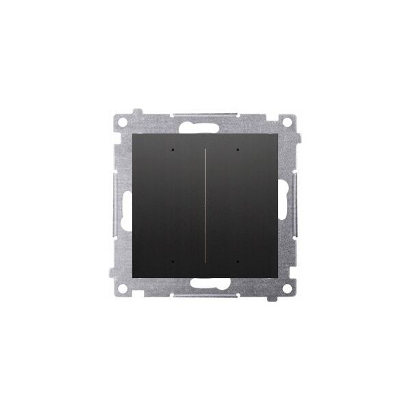 Kontakt-Simon Simon 54 GO Sterownik przyciskowy oświetleniowy - 2 wyjścia 5A sterowany smartfonem WiFi 230V (moduł) czarny mat DEW2W.01/49 9643872 5902787875114