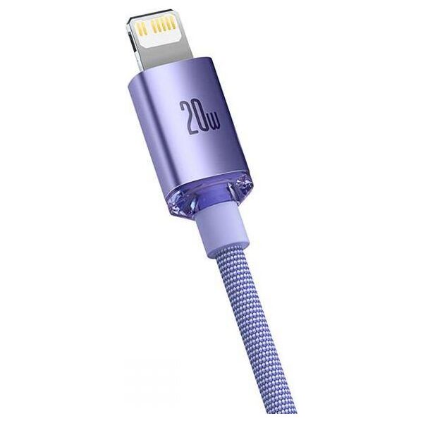 Kabel USB Baseus USB-C - Lightning 2 m Fioletowy (FD-2310-6932172602796) 9644771 6932172602796