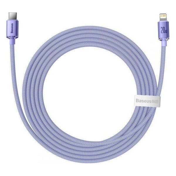 Kabel USB Baseus USB-C - Lightning 2 m Fioletowy (FD-2310-6932172602796) 9644771 6932172602796