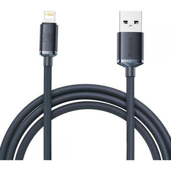 Kabel USB Baseus USB-A - Lightning 2 m Czarny (CAJY000101) 9644786 6932172602710
