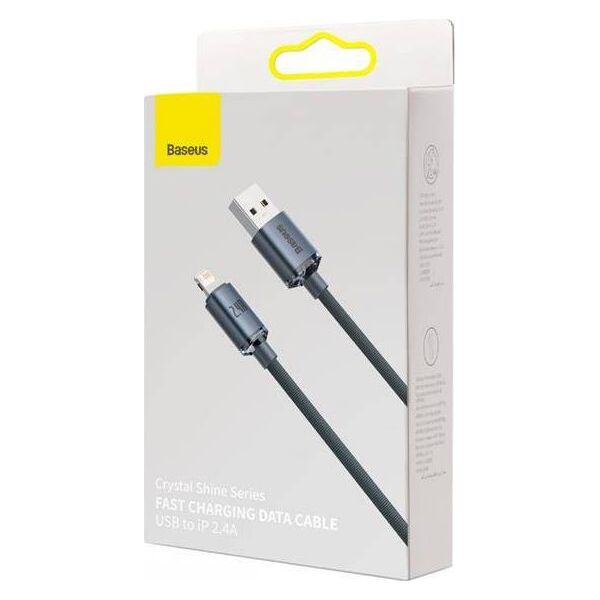 Kabel USB Baseus USB-A - Lightning 2 m Czarny (CAJY000101) 9644786 6932172602710