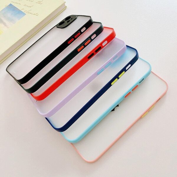 Hurtel Milky Case silikonowe elastyczne półprzezroczyste etui do Samsung Galaxy A72 4G granatowy 9652064 9145576223130