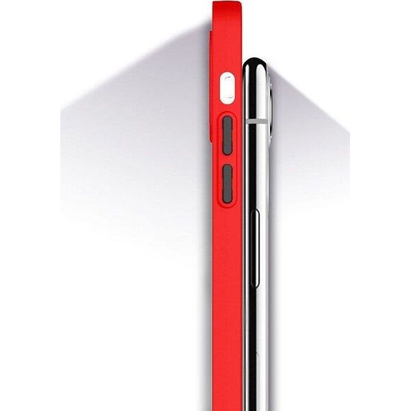 Hurtel Milky Case silikonowe elastyczne półprzezroczyste etui do Xiaomi Redmi 10X 4G / Xiaomi Redmi Note 9 czerwony 9652100 9145576222812