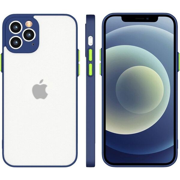 Hurtel Milky Case silikonowe elastyczne półprzezroczyste etui do Xiaomi Redmi 10X 4G / Xiaomi Redmi Note 9 granatowy 9652101 9145576222836