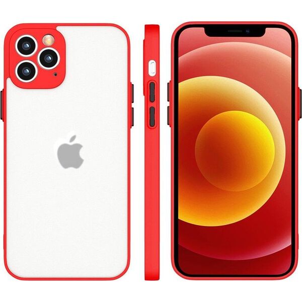 Hurtel Milky Case silikonowe elastyczne półprzezroczyste etui do Xiaomi Redmi Note 10 / Redmi Note 10S czerwony 9652118 5907769312052