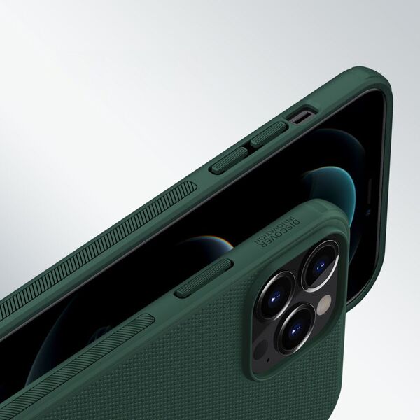 Nillkin Nillkin Super Frosted Shield wzmocnione etui pokrowiec + podstawka iPhone 13 Pro Max niebieski 9652324 6902048222984