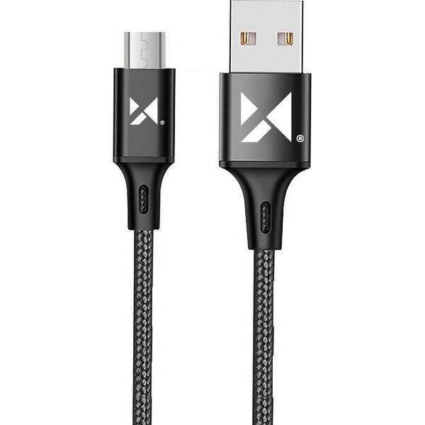 Kabel USB Wozinsky USB-A - microUSB 1 m Czarny (5907769301148) 9656053 5907769301148