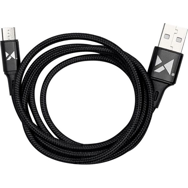 Kabel USB Wozinsky USB-A - microUSB 1 m Czarny (5907769301148) 9656053 5907769301148