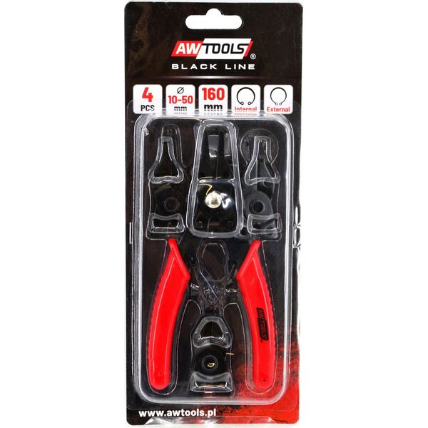 AWTools Szczypce Segera 160mm Z Wymiennymi Końcówkami 4szt. Aw16600 9659446 5903678607296