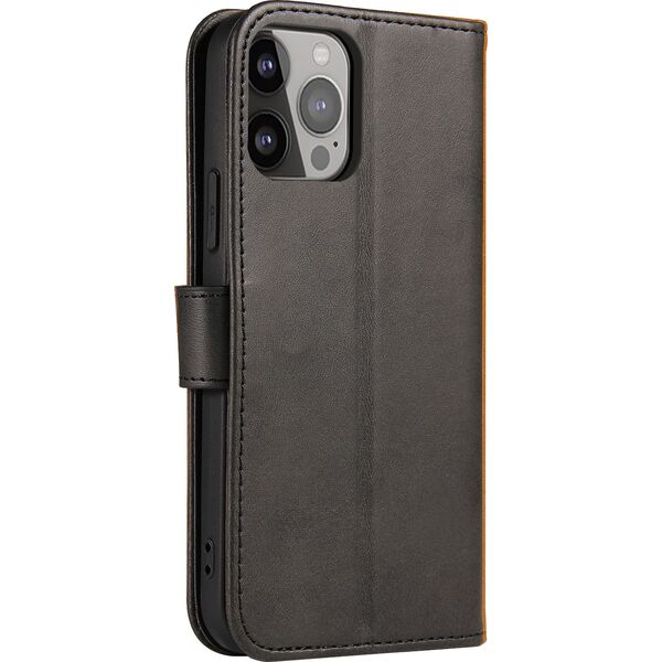 Hurtel Magnet Case elegancki futerał etui pokrowiec z klapką i funkcją podstawki iPhone 13 Pro Max czarny 9676313 9145576230619
