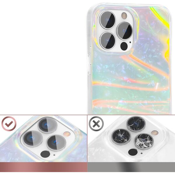 Kingxbar Kingxbar Shell Series luksusowe eleganckie etui na iPhone 13 Pro perłowy-miętowy 9691891 6959003552860