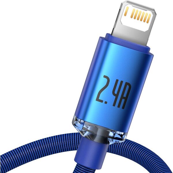 Kabel USB Baseus USB-A - Lightning 2 m Niebieski (BSU3025BLU) 9699845 6932172602727