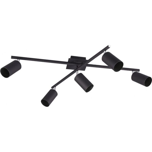 Lampa sufitowa Trio RL lampa sufitowa Marley 57 x 22 cm stal matowa czarna 9731395 4017807411621