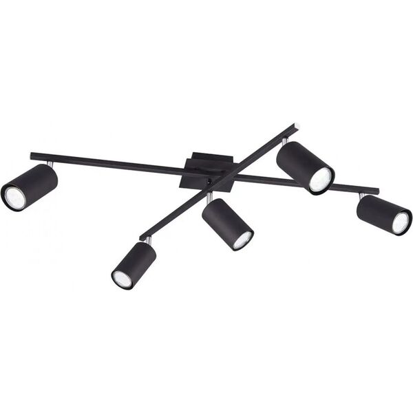 Lampa sufitowa Trio RL lampa sufitowa Marley 57 x 22 cm stal matowa czarna 9731395 4017807411621