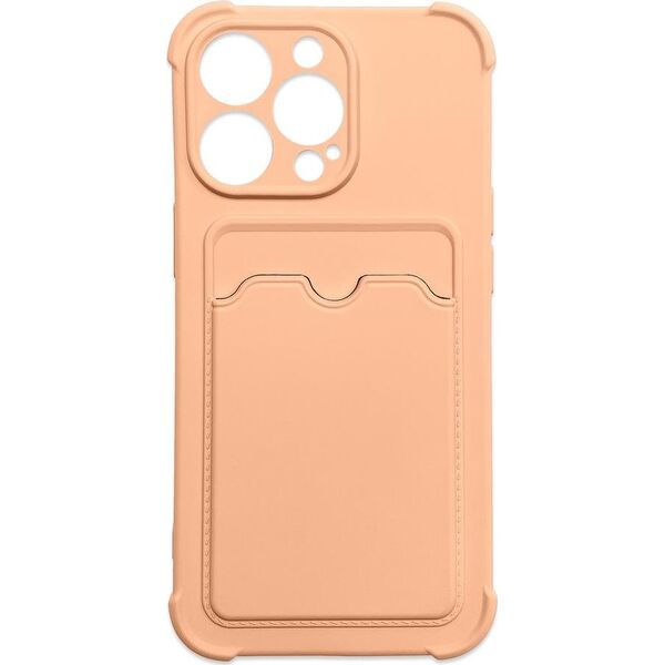 Hurtel Card Armor Case etui pokrowiec do iPhone XS Max portfel na kartę silikonowe pancerne etui Air Bag różowy 9738666 9145576234914