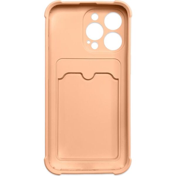 Hurtel Card Armor Case etui pokrowiec do iPhone XS Max portfel na kartę silikonowe pancerne etui Air Bag różowy 9738666 9145576234914