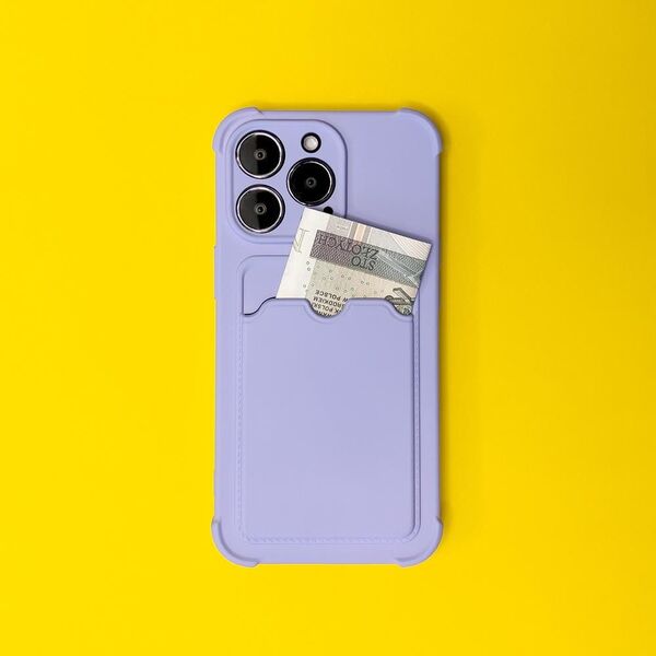 Hurtel Card Armor Case etui pokrowiec do iPhone 11 Pro Max portfel na kartę silikonowe pancerne etui Air Bag pomarańczowy 9738690 9145576235164