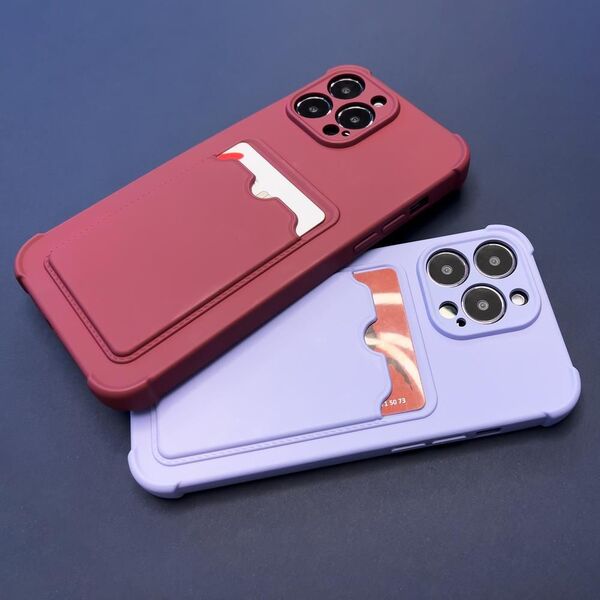 Hurtel Card Armor Case etui pokrowiec do Samsung Galaxy A32 4G portfel na kartę silikonowe pancerne etui Air Bag pomarańczowy 9738738 9145576236604
