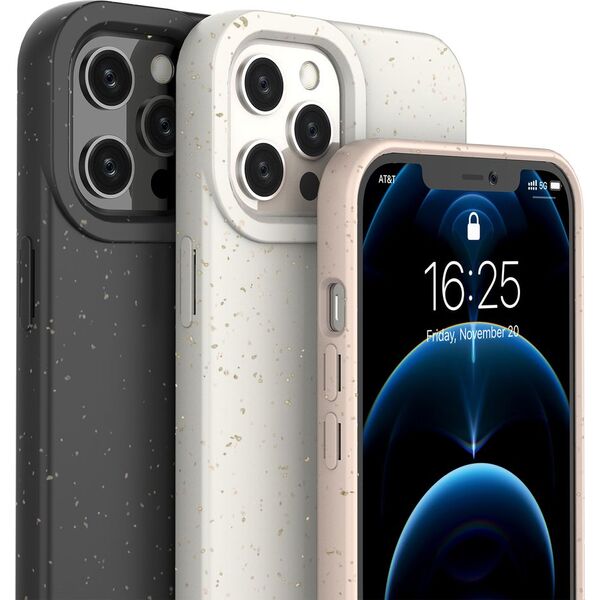 Hurtel Eco Case etui do iPhone 12 Pro silikonowy pokrowiec obudowa do telefonu żółty 9738834 9145576233603