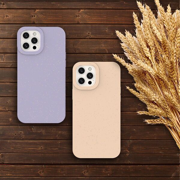 Hurtel Eco Case etui do iPhone 12 Pro silikonowy pokrowiec obudowa do telefonu żółty 9738834 9145576233603