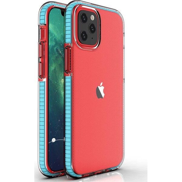 Hurtel Spring Case pokrowiec żelowe etui z kolorową ramką do iPhone 13 mini jasnoniebieski 9738910 9145576232828