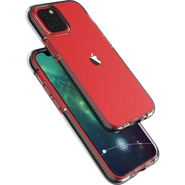 Hurtel Spring Case pokrowiec żelowe etui z kolorową ramką do iPhone 13 mini ciemnoniebieski 9738912 9145576232835