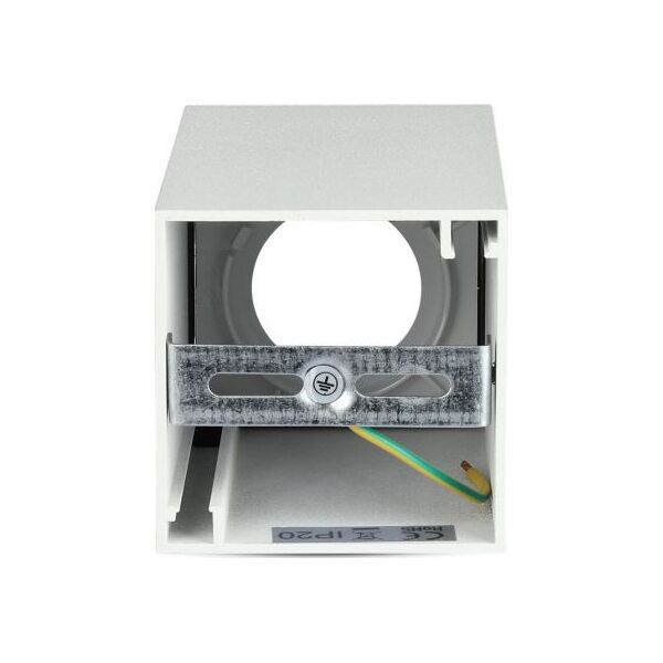 Lampa sufitowa V-TAC spot sufitowy VT-882 GU10 35W IP20 kwadrat 14 x 7,4 cm biały 9740398 3800157651882