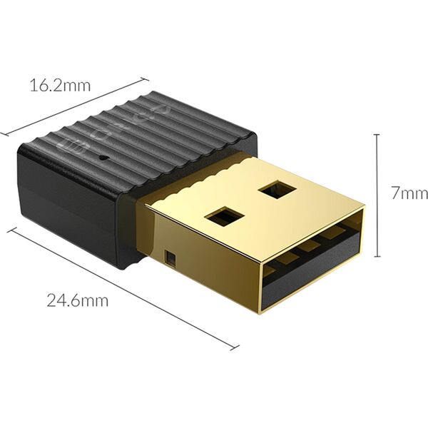 Adapter bluetooth Orico 5.0 USB-A czarny 9763661 6954301166412