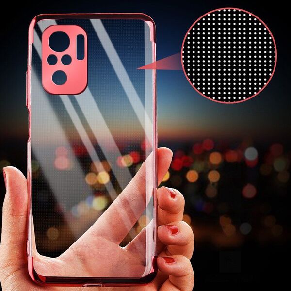 Hurtel Clear Color case żelowy pokrowiec etui z metaliczną ramką Xiaomi Redmi Note 10 5G / Poco M3 Pro czarny 9791521 9145576232378