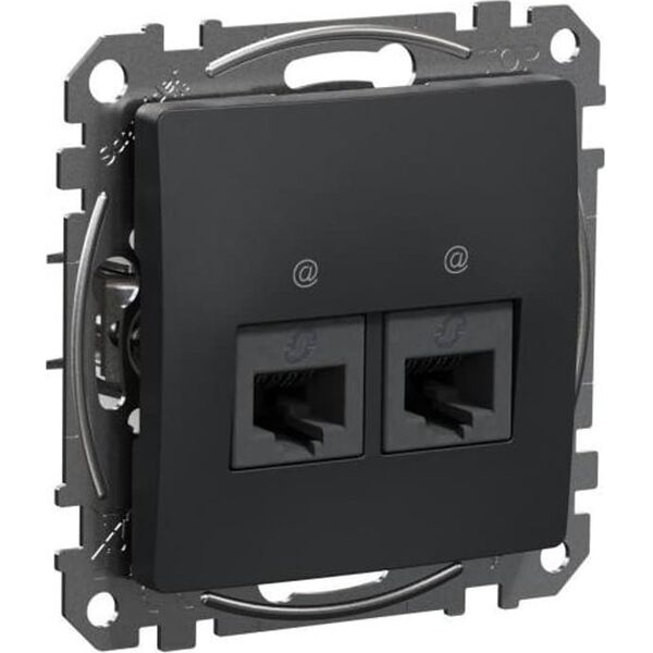 Schneider Electric GN.KOMP.2XRJ45 6UTP CZARNY ANT.SEDNA DES 9806099 3606481467249