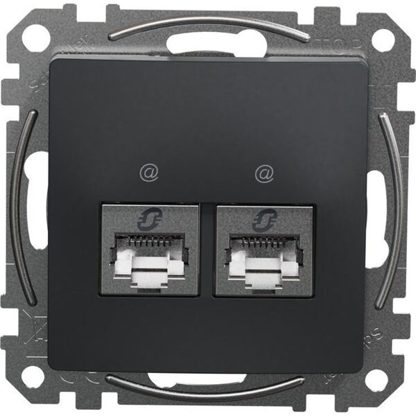 Schneider Electric GN.KOMP.2XRJ45 6STP CZARNY ANTR.EDNA DES 9806100 3606481467256
