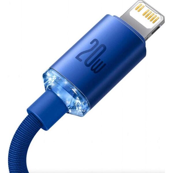 Kabel USB Baseus USB-C - Lightning 1.2 m Niebieski (baseus_20220224141920) 9895755 6932172602758