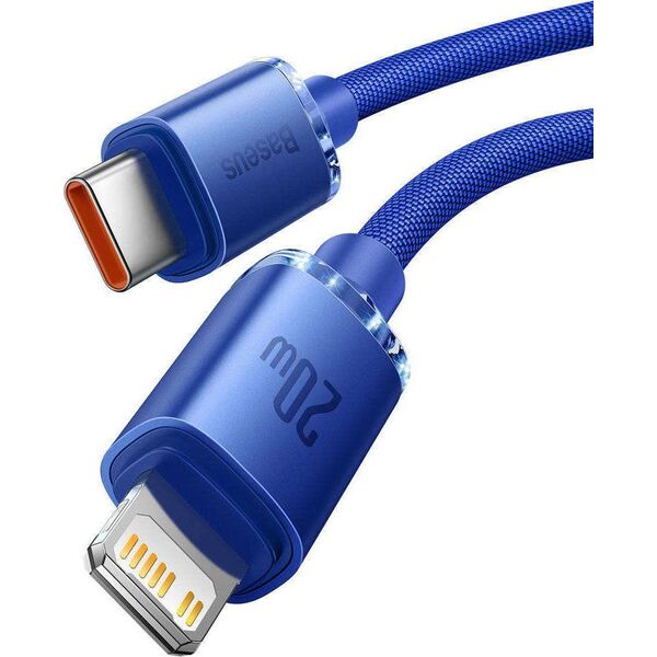 Kabel USB Baseus USB-C - Lightning 1.2 m Niebieski (baseus_20220224141920) 9895755 6932172602758