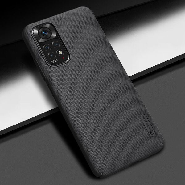 Nillkin Nillkin Etui Frosted Shield do Xiaomi Redmi Note 11/Poco M4 Pro 5G czarne 9898630 6902048234734