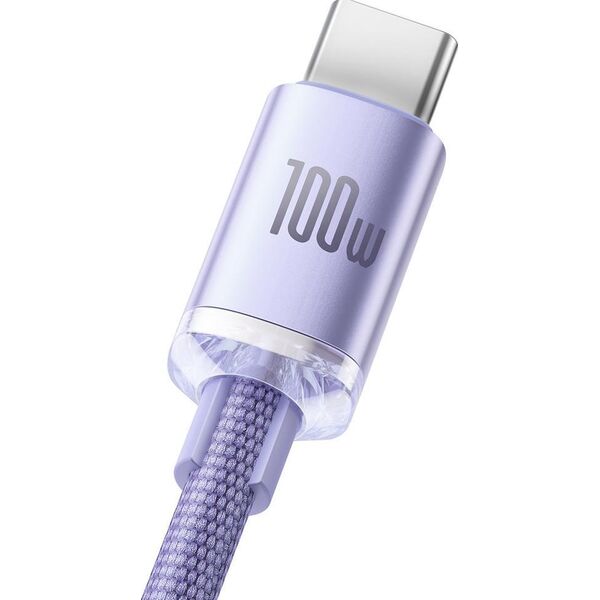 Kabel USB Baseus USB-A - USB-C 1.2 m Fioletowy (baseus_20220224125446) 9900305 6932172602826