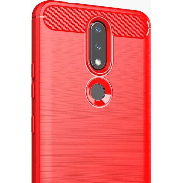 Hurtel Carbon Case elastyczne etui pokrowiec Nokia 2.4 czarny 9902432 9145576232170