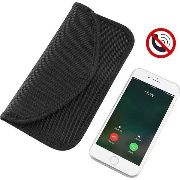 Hurtel Etui antykradzieżowe na klucze samochodowe telefon blokujące fale radiowe Faraday Box klatka Faradaya 20 cm x 11 cm czarny 9902701 9111201906839