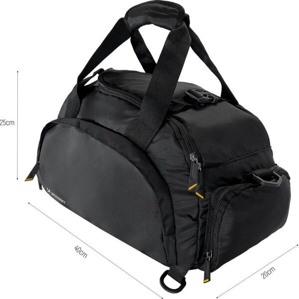 Wozinsky Wozinsky torba sportowa plecak bagaż podręczny torba 40x20x25 cm do samolotu czarny (WSB-B01) 9903399 5907769301278