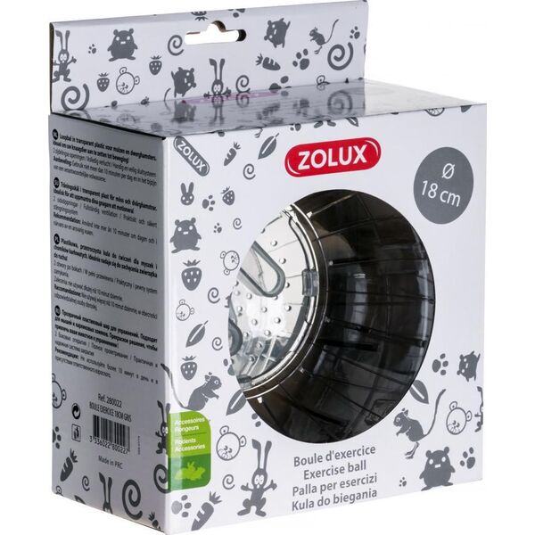 Zolux Kula do ćwiczeń 18 cm kol. szary 9913677 3336022800227