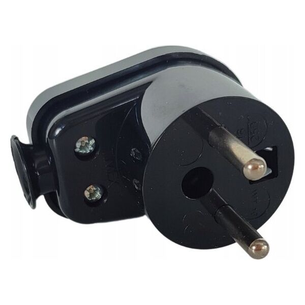 Orno ORNO WTYCZKA GUMOWA Z UCHWYTEM IP44 CZARNA 2P+Z WT-16/CZARNY 9919845 5907522194963