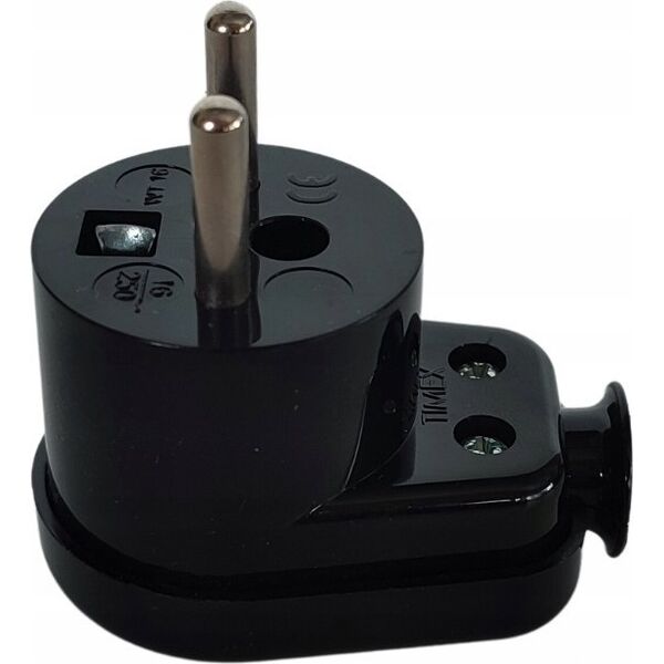 Orno ORNO WTYCZKA GUMOWA Z UCHWYTEM IP44 CZARNA 2P+Z WT-16/CZARNY 9919845 5907522194963