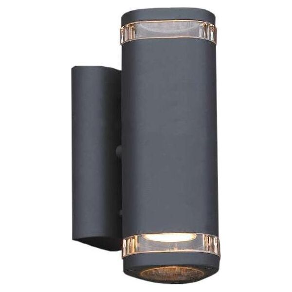 Kinkiet Italux Elewacyjna LAMPA zewnętrzna NOELL 238 Italux IP44 ścienna OPRAWA kinkiet do ogrodu tuba outdoor grafitowa 9932823 5900644349679